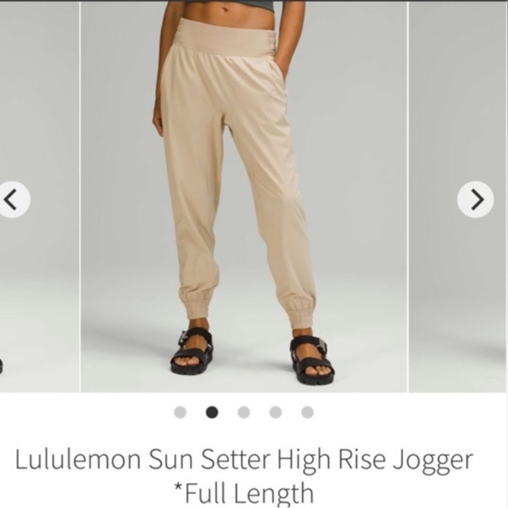 LULULEMON sun setter jogger sz12